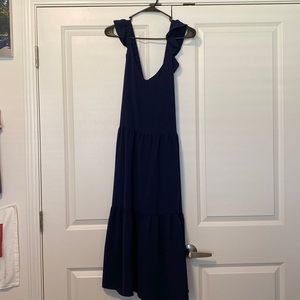Navy maxi dress